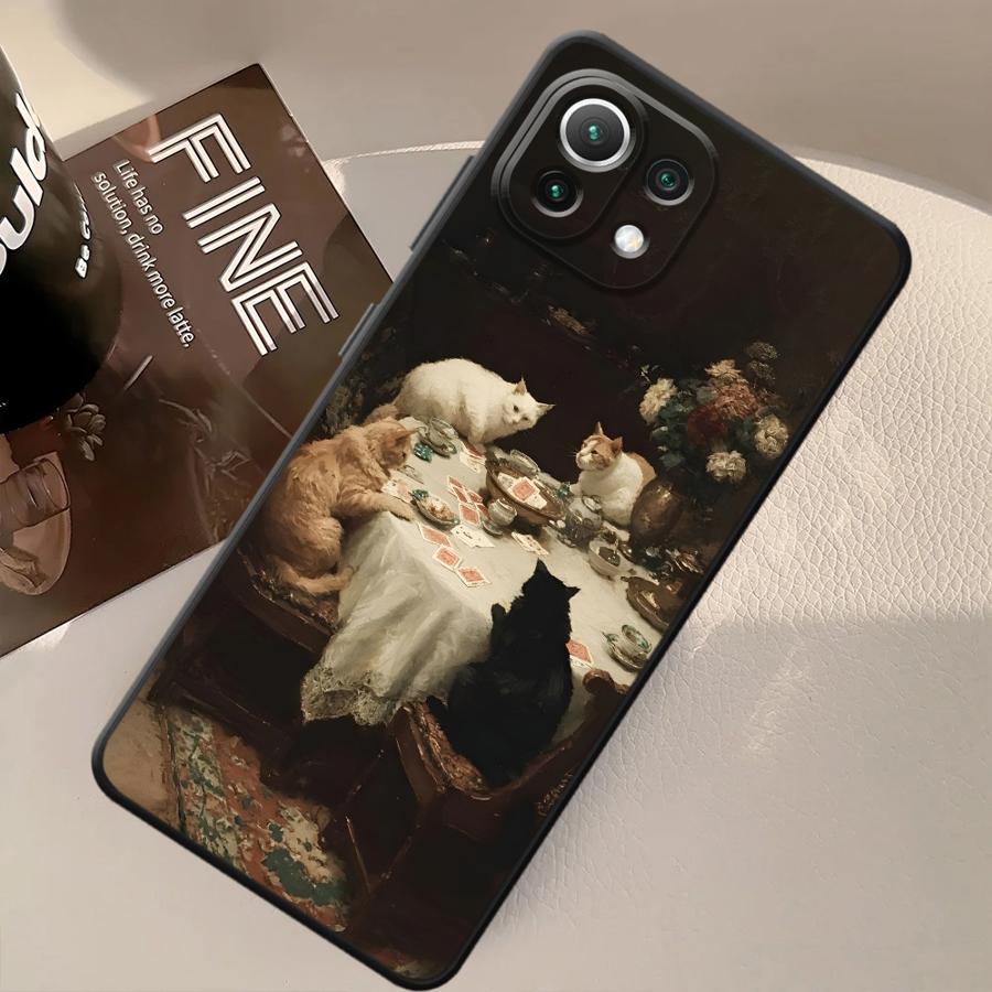 Мультяшный масляный кот Чехол для Xiaomi Mi 12T Pro 12X 11 14 11T 13 Lite 12 10T Funda Чехол для телефона