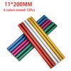 Красочный термоклей-карандаш, силиконовая палочка высокой вязкости, 7 мм, ручная работа, сделай сам, клеевые стержни, силиконовые стержни для пистолета, 11 мм