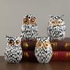 Painted Owl Resin Figurines Nordic Modern Graffiti Animal Sculpture Living Room Ornaments For Home Decor Desk Office Decoration