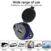 Car Charger USB Charger with Sliding Cap Fast Charge USB Charger Light Car Charger 12-24V QC3.0+ PD Car USB Port Charger