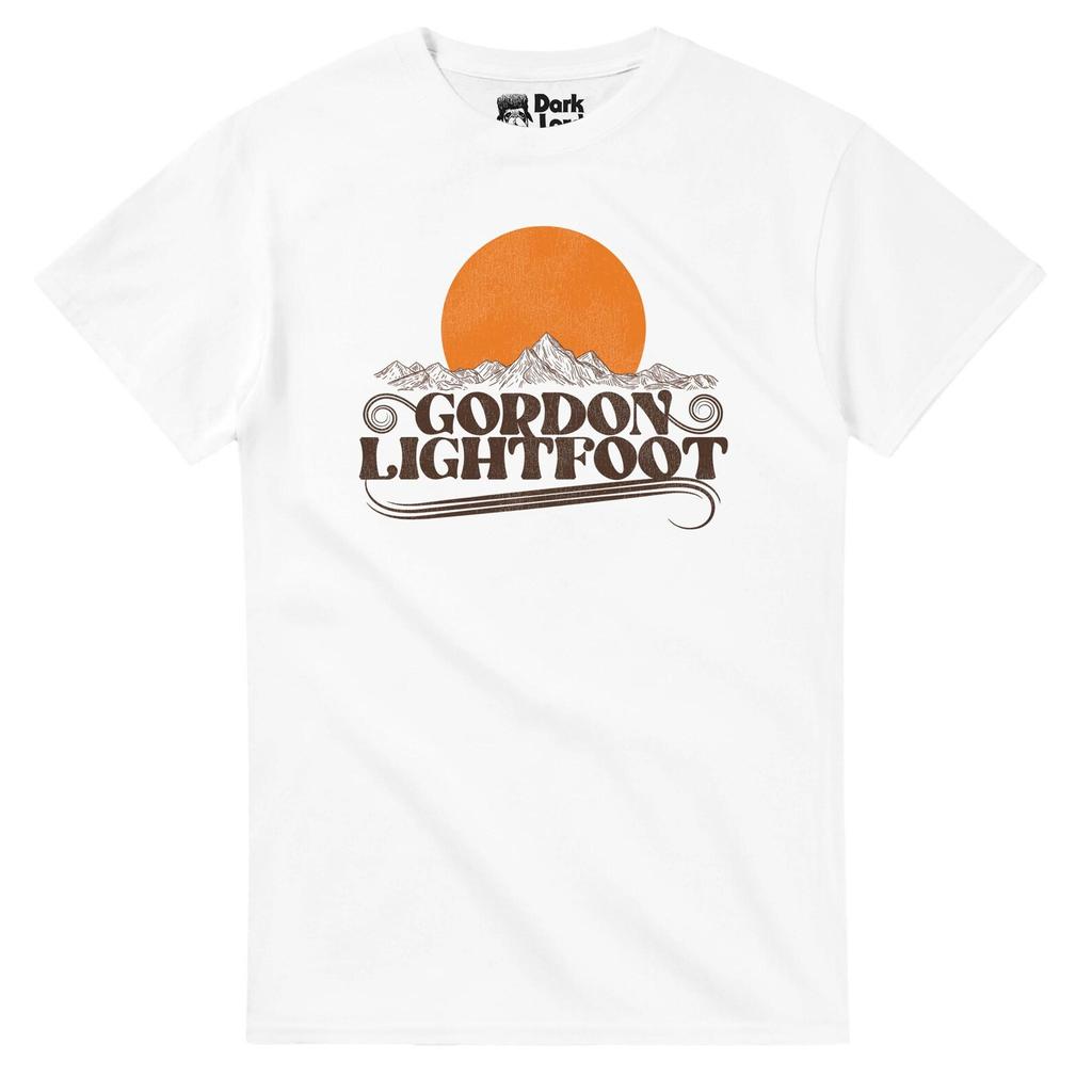 Gordon Lightfoot T-Shirt: Rising Sun Graphic - Folk Music Style