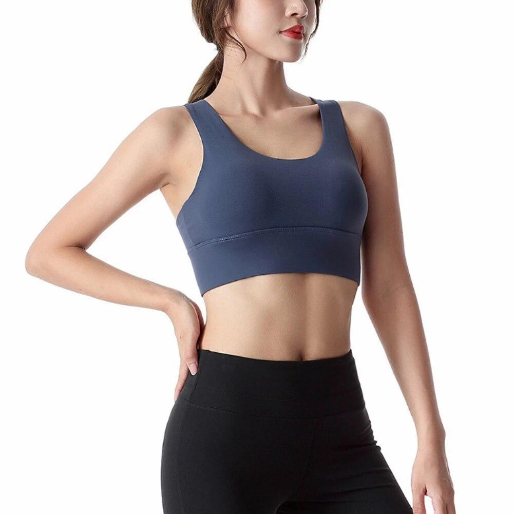 Женский активный бюстгальтер с регулируемой спинкой, спортивные бюстгальтеры с перекрестием, рубашки для йоги, жилет для бега, бюстгальтер для йоги, противоударный спортивный бюстгальтер, спортивная одежда с эффектом пуш-ап