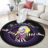 Beetlejuice,Round Area Rug,Carpet Rug for Living Room Bedroom Sofa Playroom Decor,Non-slip Floor Mat
