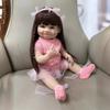 22'' 55см Кукла Реборн с Полным Силиконовым Телом Рая Может Купаться Милая Улыбающаяся Кукла-Симуляция для Девочки Реалистичная Кукла-Младенец Игрушка Ребенок Малыш Подарки на День Рождения