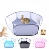 Portable Pet Fence Folding Breathable Cage Playpen for Kitten Hamster Hedgehog Small Animals Rabbit Guinea Pig Waterproof Mat