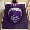 Al Ain FC pattern Flannel Blanket, High quality Comfortable for All Seasons, Home Decor, Warmth and Comfort, Perfect for Gifts.