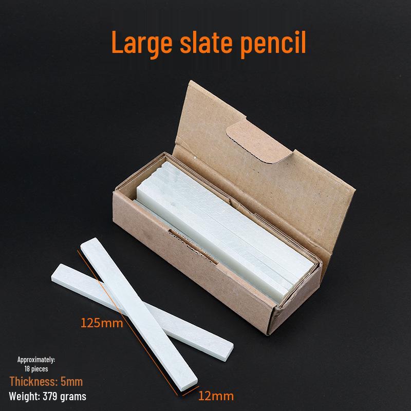 Утолщенный белый стеатитовый карандаш для детской доски, строительства и маркировки сварщика