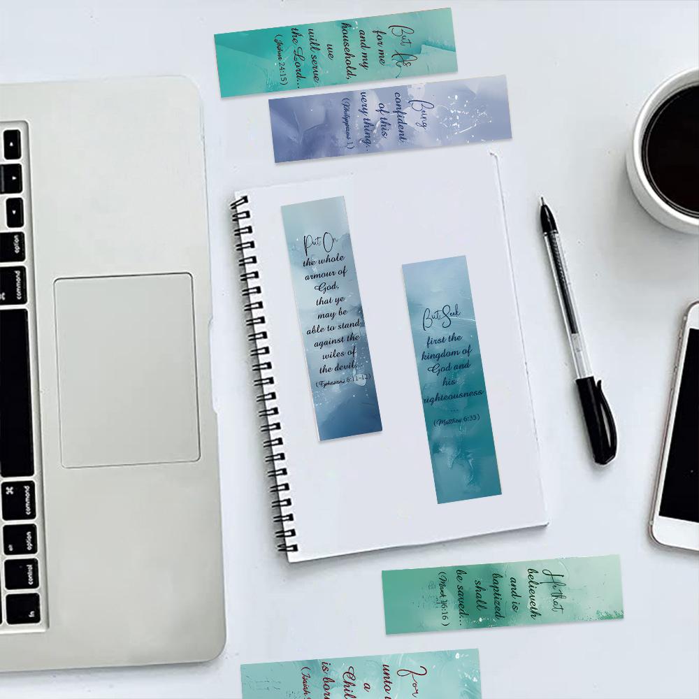 30 шт. Акварельные библейские карточки Закладка Домашний декор Студенческие канцелярские товары Дизайн с этикеткой DIY Подарок Общественные Креативные Закладки