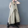 Sleeveless Plus Size Cotton Vintage New In Dresses for Women Casual Loose Long Spring Summer Autumn Dress