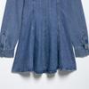 2025 Spring/Summer Women's Slim Fit Denim Lapel Long-Sleeve Dress