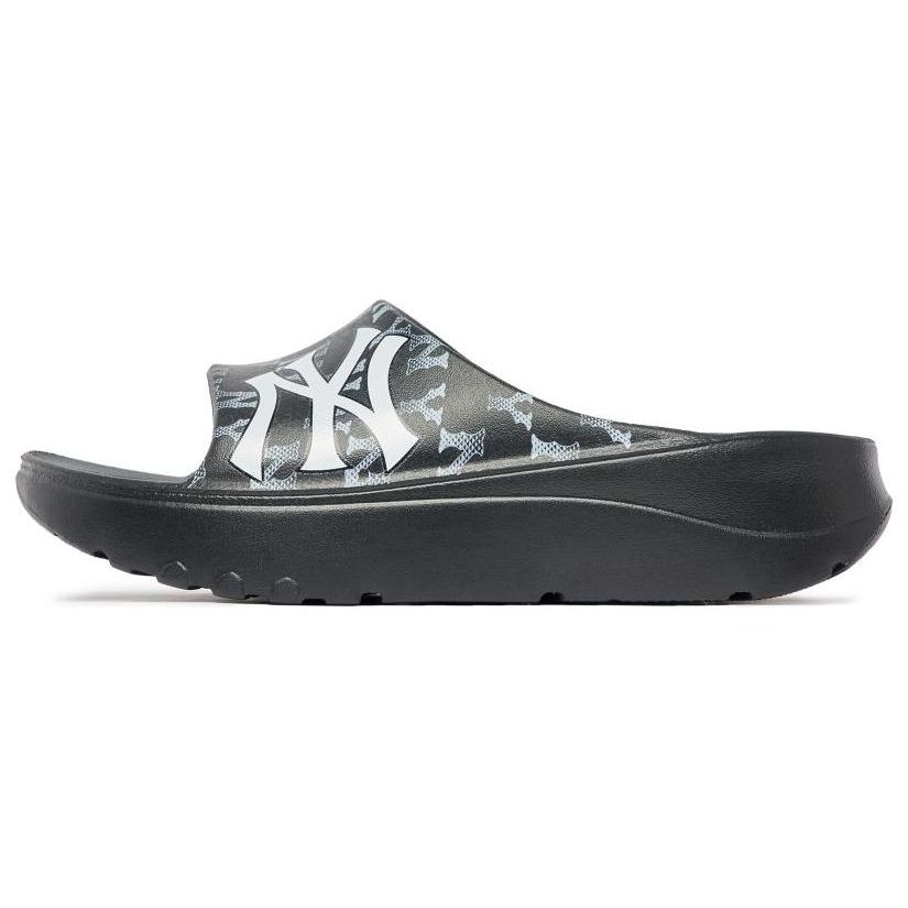 MLB Slipper Comfortable Durable Non-Slip Odor-Resistant Slide Sandals Unisex Footwear Black White 3ALPCSS33-50BKS