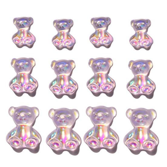 Медведь 3D украшения для ногтей Польский УФ-гель Diy Маникюрный орнамент