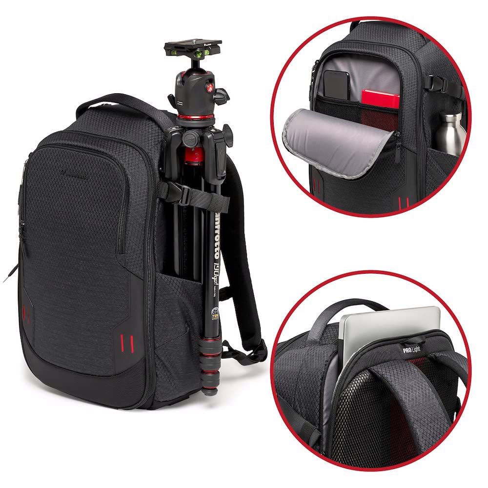 Camera Backpack PRO Light Front Loader Backpack M Tripod Mountable Rain Cover Included MB [Manfrotto] PL2-BP-FL-M