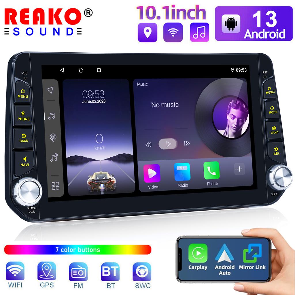 10.1 Inch Android 4-core / 8-core Car Radio Multimedia Player Double Knob Gps Navigation