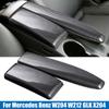 2Pcs/Set Carbon Fiber Style Center Console Armrest Box Cover Fit for Mercedes Benz W204 X204 W212 X204 Only for Left Hand Drive Car