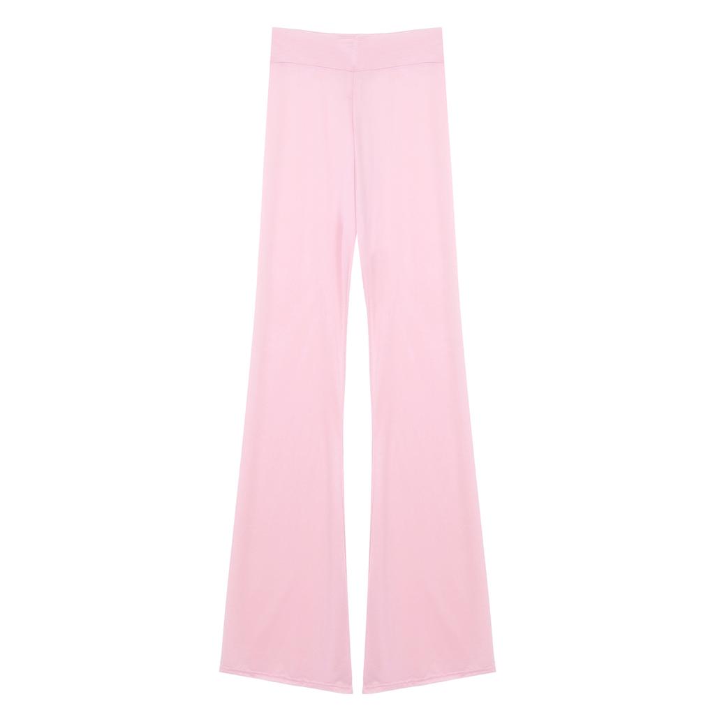 Женские полупрозрачные расклешенные брюки с высокой талией, широкие брюки-клеш, леггинсы для тренировок, занятий йогой, танцев, выступлений