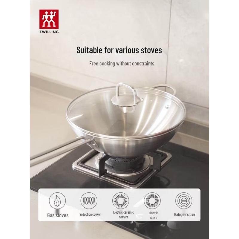 Zwilling Вок NovaPlus из нержавеющей стали, 30 см