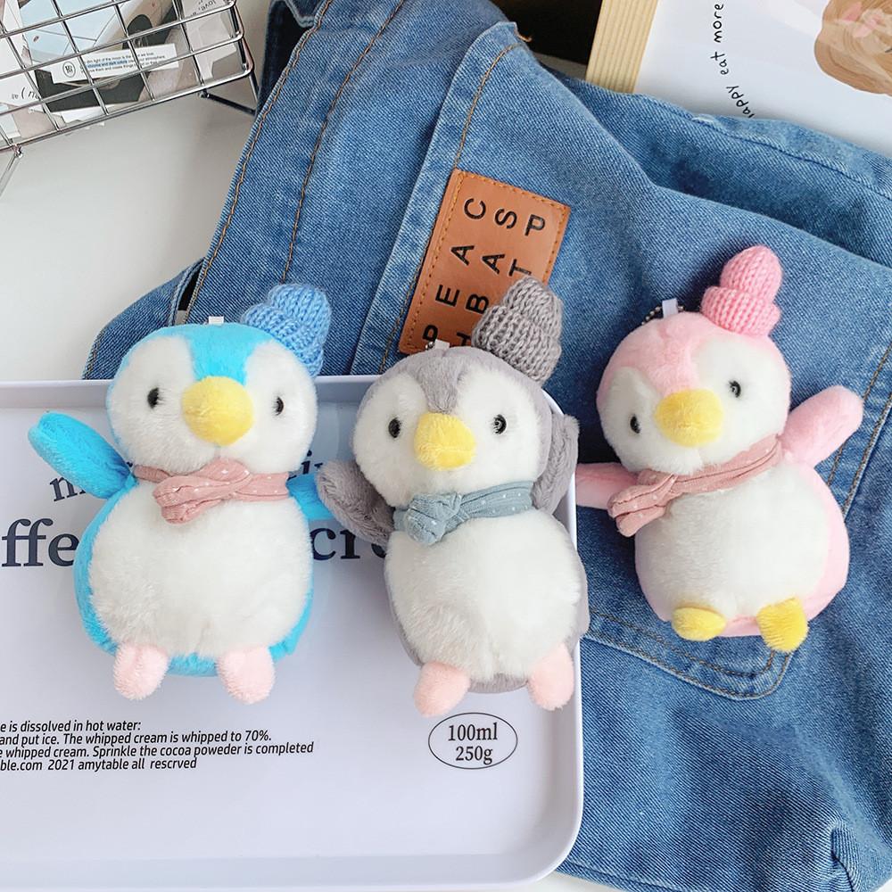 Charming New Little Penguin Plush Toy Keyring Fluffy Bag Accessory Perfect Gift