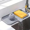 Silicone Sink Tray Soap Sponge Storage Rack Countertop Sink Brush Scrubber Soap Storage Rack Kitchen Storage Rack
