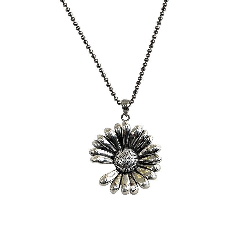 Серьги серии Daisy Trendy Girlfriend Punk Ключичная цепочка Niche Sunflower Retro Универсальная