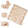FlyCreat Wooden Building Educational Montessori Unpainted 3D Solid for Focus and Finger Birthday Gift for Boys and Girls 20-Piece Blocks, Toys, Toys,