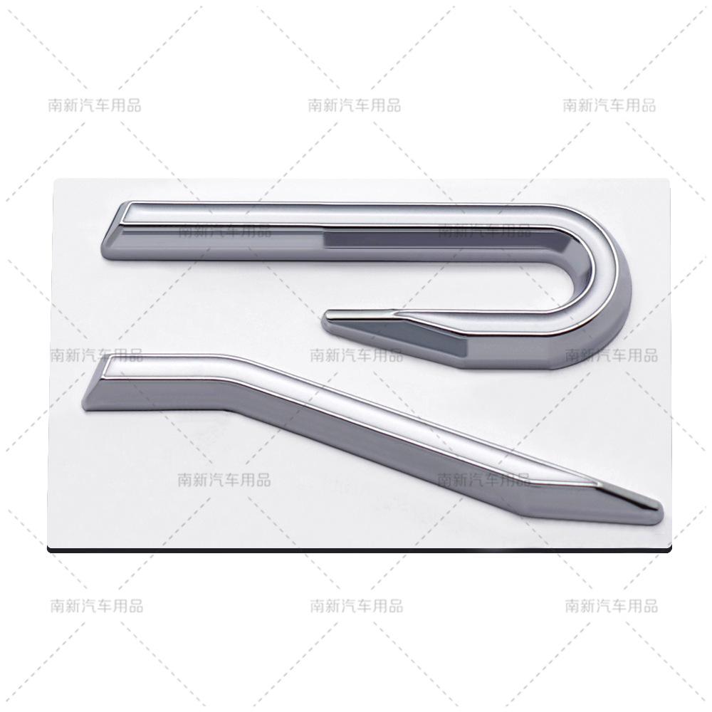 AABIP1 R logo Emblem Car Metal Body Tail Trunk Sticker Accessories For Volkswagen VW GTI Rline Polo Golf MK8 Touareg Passat Magotan CC