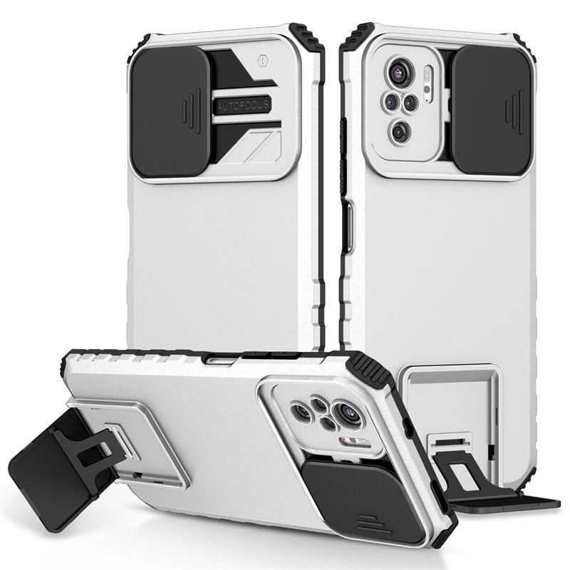 Для Xiaomi Poco M5S чехол Push Pull Camera Protection Phone Case для Poco M5S 4G M5 S M5S 6.43 Stand Противоударный бронированный чехол на заднюю панель