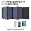 Solar Panel Portable Phone Charger High Conversion Rate Foldable Design Waterproof Single Crystal Silicon Solar Panel Charger