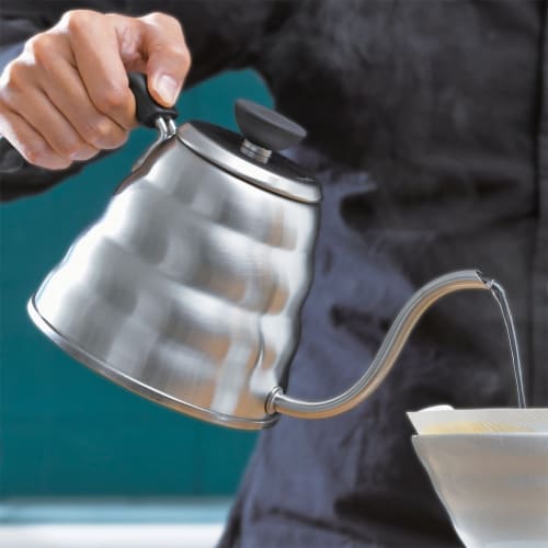 HARIO V60 Drip Kettle Hairline Silver Practical 800ml Compatible with Gas/IH Made In Japan VKB-120HSV
