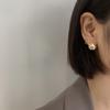 Персонализированные серьги-иглы женские ins нишевый дизайн простые и универсальные темпераментные интернет-знаменитость продвинутое чувство ушная пряжка тренд