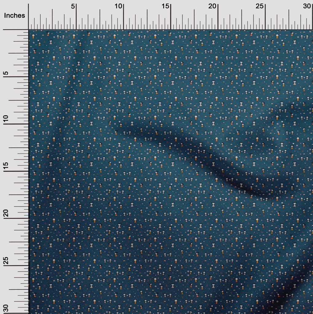 oneOone Cotton Flex Gray Fabric Random Craft Projects Decor Fabric Printed By The Yard 40 Inch