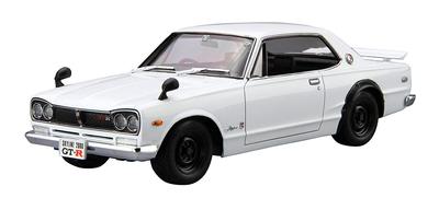 Aoshima Bunka Kyozai Модель автомобиля 26 Nissan KPGC10 Skyline Plastic Model Co., Ltd. (АОСИМА) нет. 1/24 HT2000GT-R '71