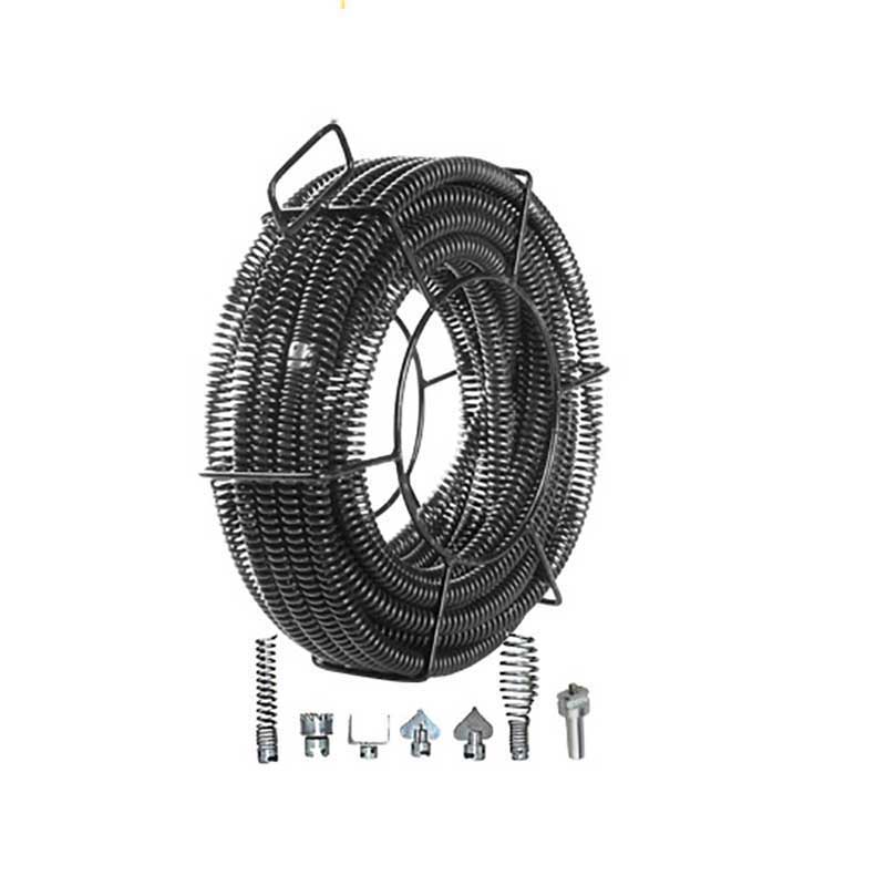 20m Length 16mm Diameter Electric Sewer Dredging Device Pipe Cleaning Tool with Extension Spring And Connector for Home Use