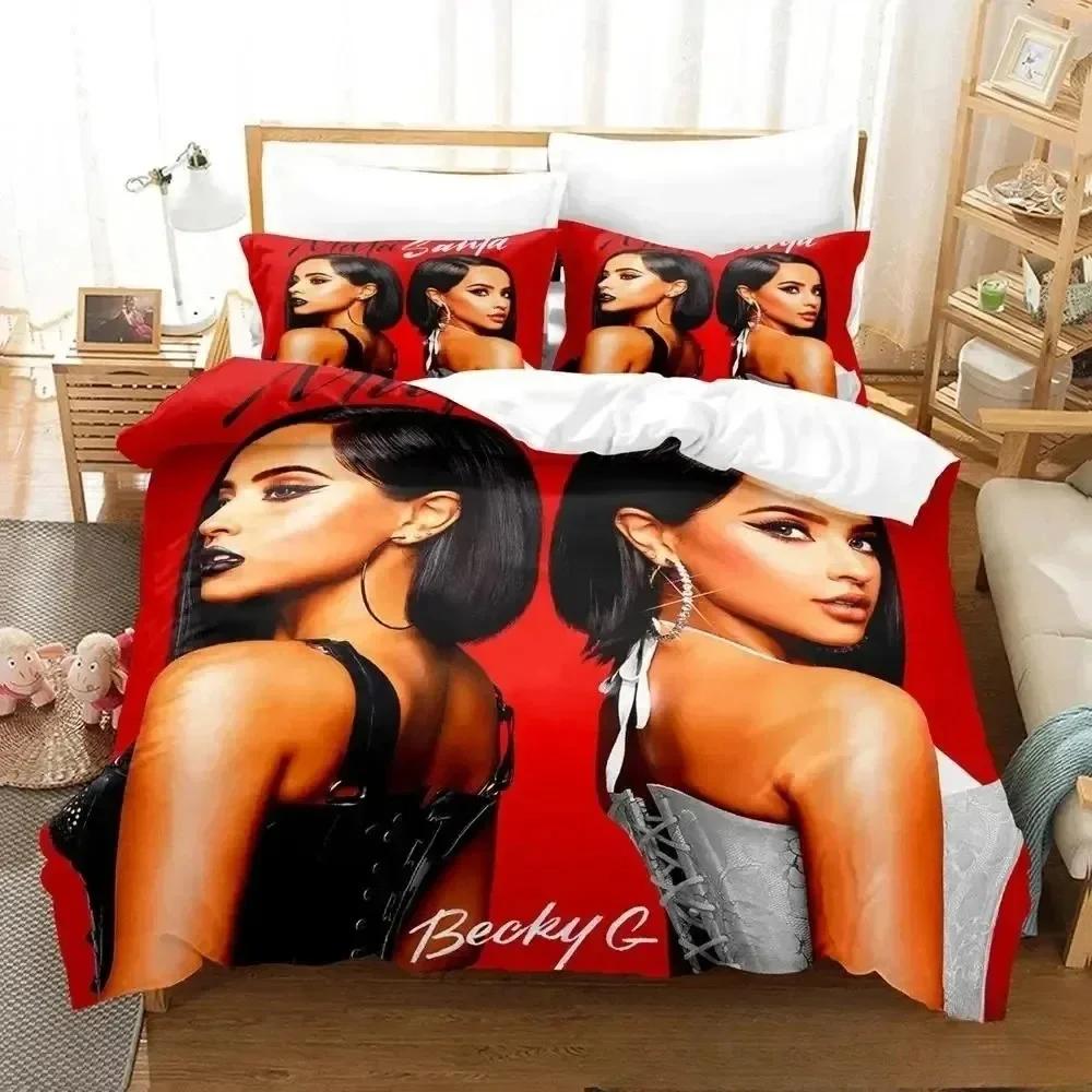 Певец B-Becky G 3D НОВЫЙ Пододеяльник Наволочка Комплект Постельного Белья Взрослый Мальчик Девочка Украшение Спальни Детская Односпальная Двуспальная Большая