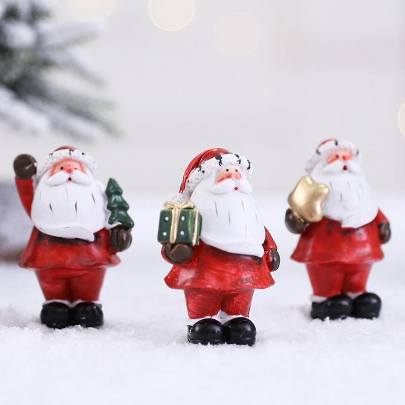 Ornament Crafts Stylish Pretty Resin Ornament Supplies Santa Claus For Christmas Decor