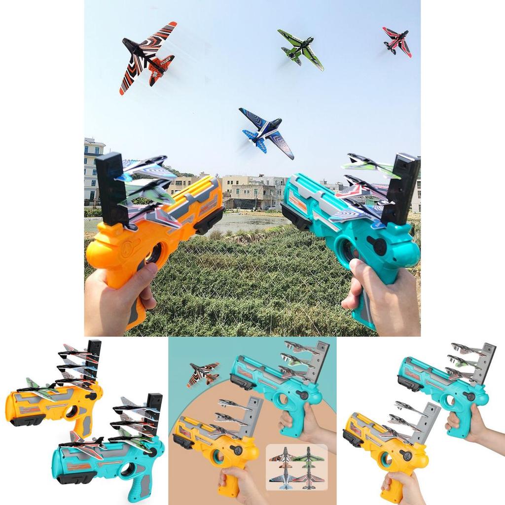 Захватывающий игрушечный пистолет Nerf, запускающий пенные самолеты, для безопасного веселья на открытом воздухе и воздушных сражений
