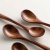 2pcs Long Handle Japan-Style Wooden Spoon Simple Style Wooden Teaspoon New Soup Spoon