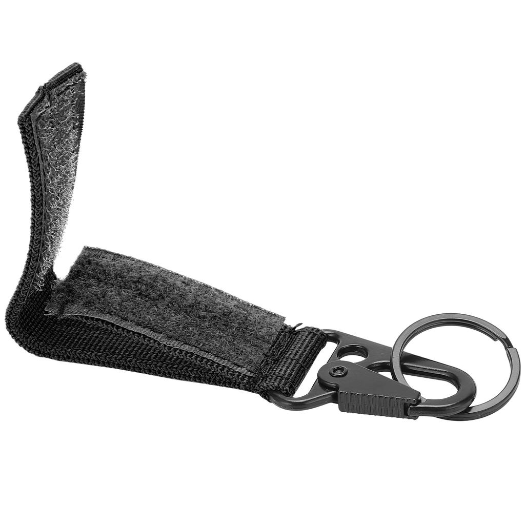 Outdoor Belt Hanging Keychain Carabiner Hook and Loop Strap Keyring Clip Buckle Hanger