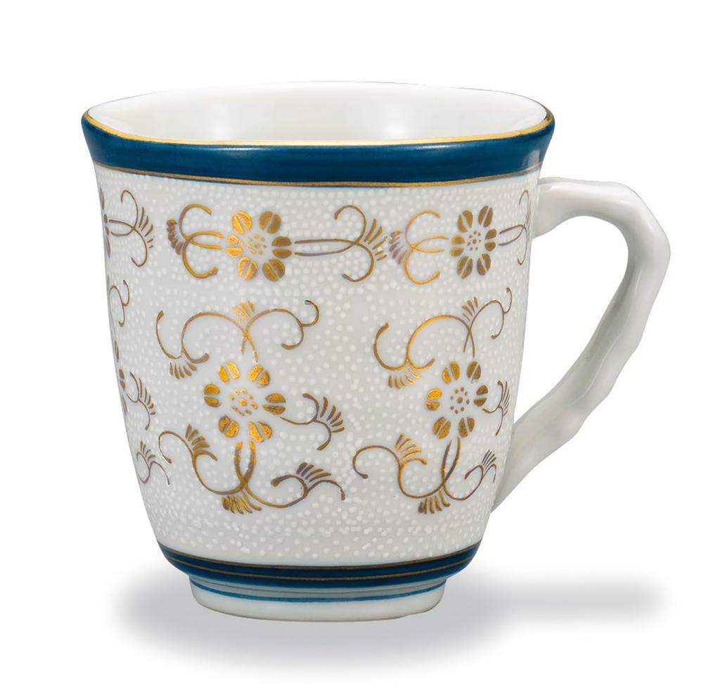 Кутани Керамическая кружка Иватая Белое зернистое железо Сен AP7-0812