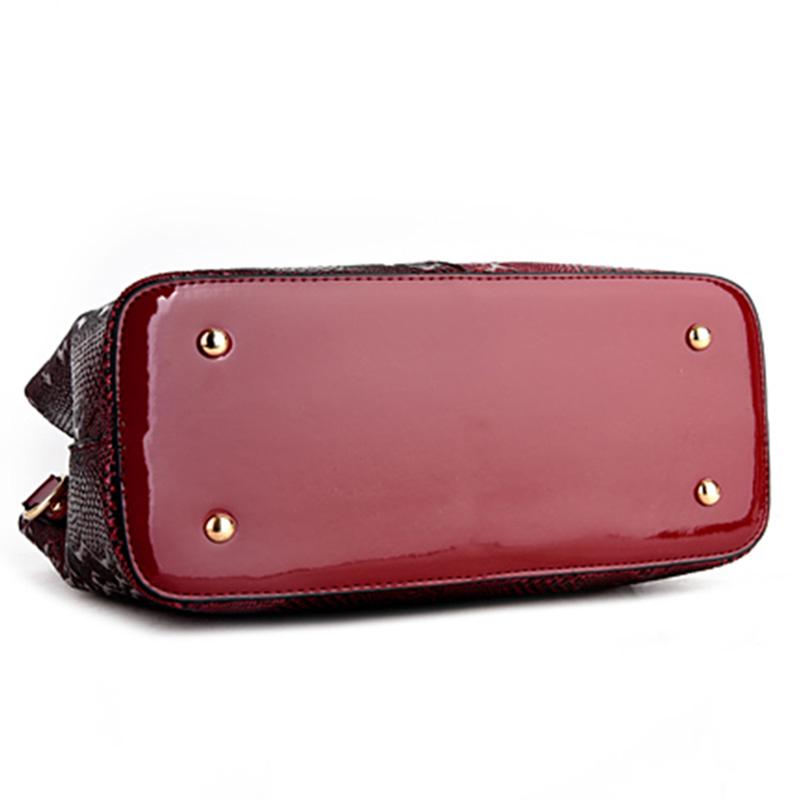 Модная кожаная женская сумка Роскошная змеиная сумка через плечо Женские сумки