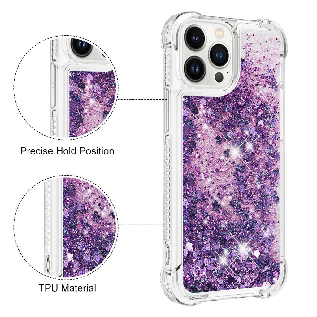 Противоударный чехол для телефона с красочным блестящим градиентом и жидким зыбучим песком для iPhone 15 14 Plus 13 12 11 Pro Max для Samsung S24 S23 S22 S21 Ultra Plus A15 A25