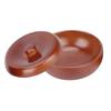 Refillable Wooden Bowl For Sandalwood Shaving Soap, Natural Durability And Secure Lid Ensure Hassle-Free Shaving