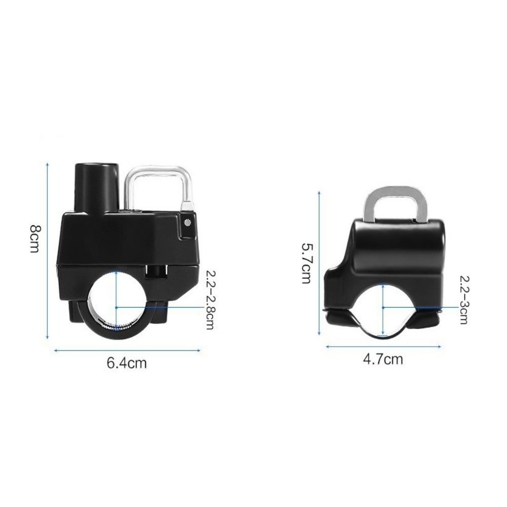 Aluminum Alloy Helmet Lock Universal Handlebar Lock New Security Lock Motorcycle