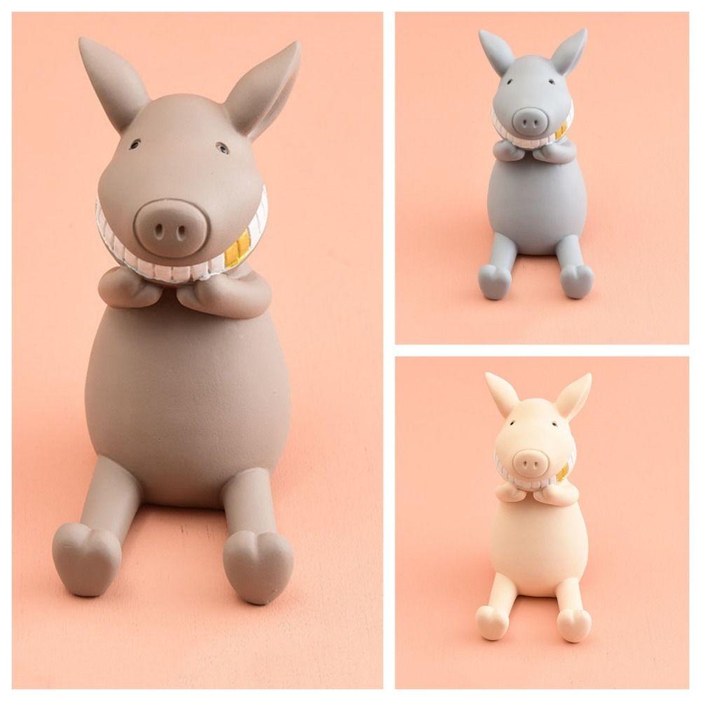 Figure Toys Cartoon Phone Holder Anti-slip Cell Phone Bracket Pig Mobile Phone Stand Desk Decor