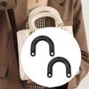 2 Pieces Bag Handles Purses Handle PU Leather Purse Making for Bags with Metal Accessories DIY U