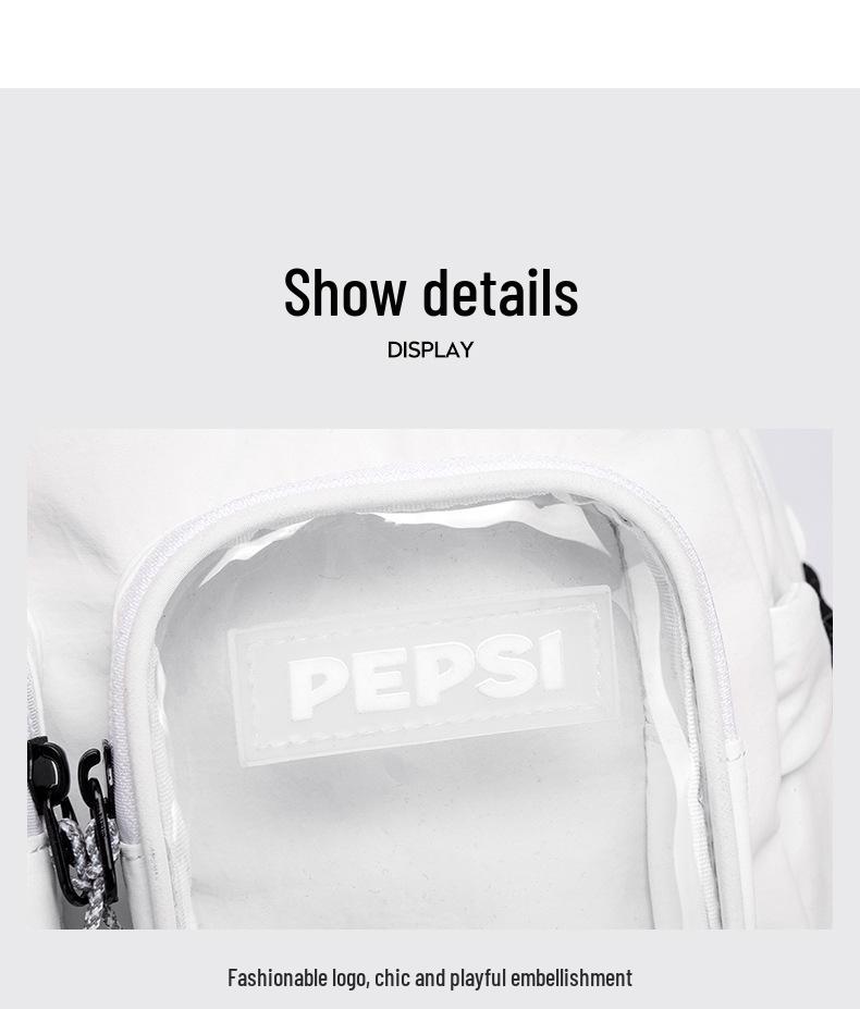 Pepsi Versatile Backpack for Middle & High School Students – Stylish, Compact College-Style.