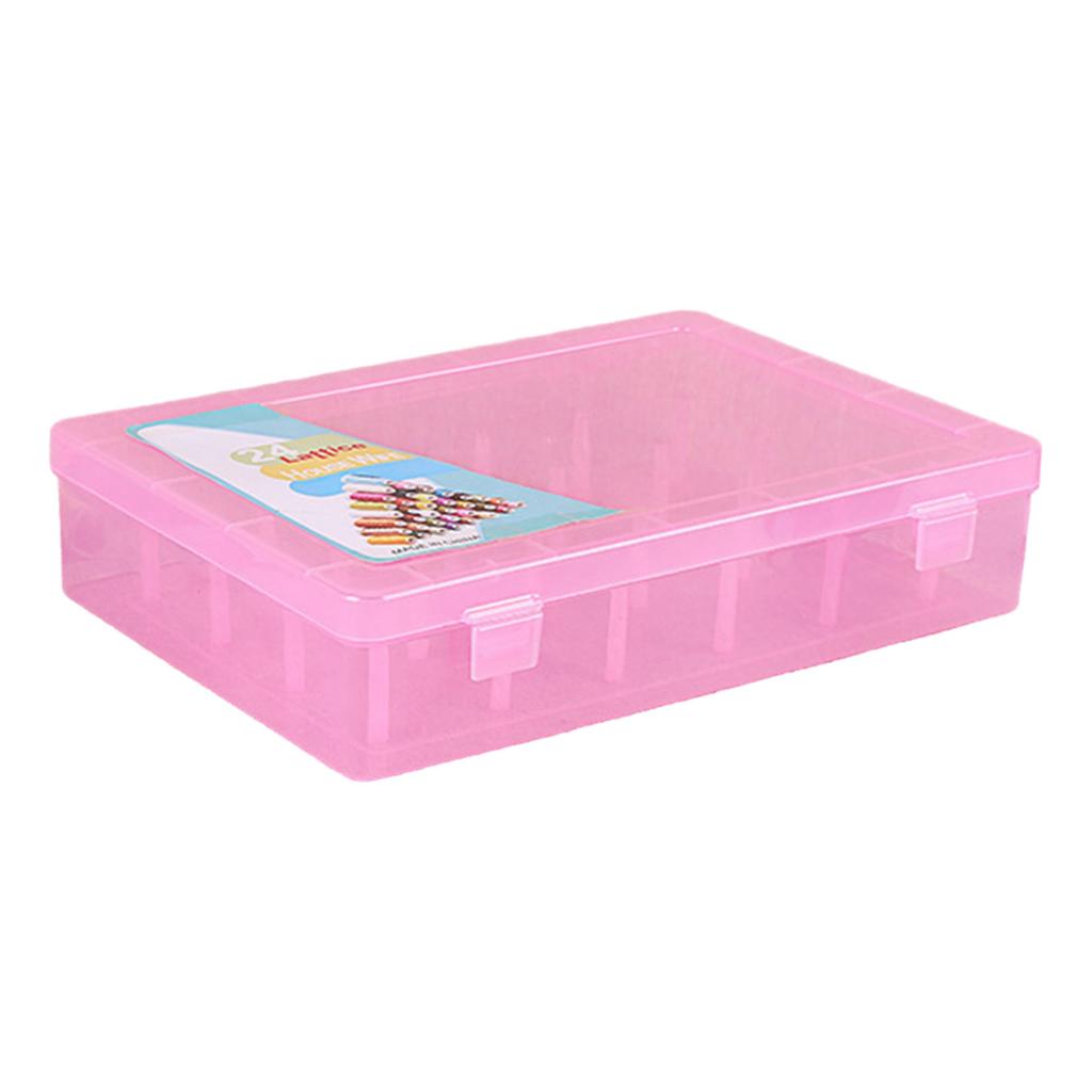 Прозрачная коробка для катушек ниток, контейнер для хранения 42 катушек, органайзер для швейных ниток, швейные принадлежности