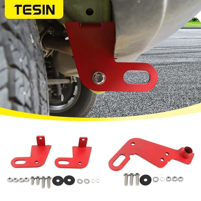 TESIN Car Towing Bars Kit For Suzuki Jimny 2019 2020 2021 2022 2023 2024 Front Rear Bumper Bar Towing Trailer Hook Accessories