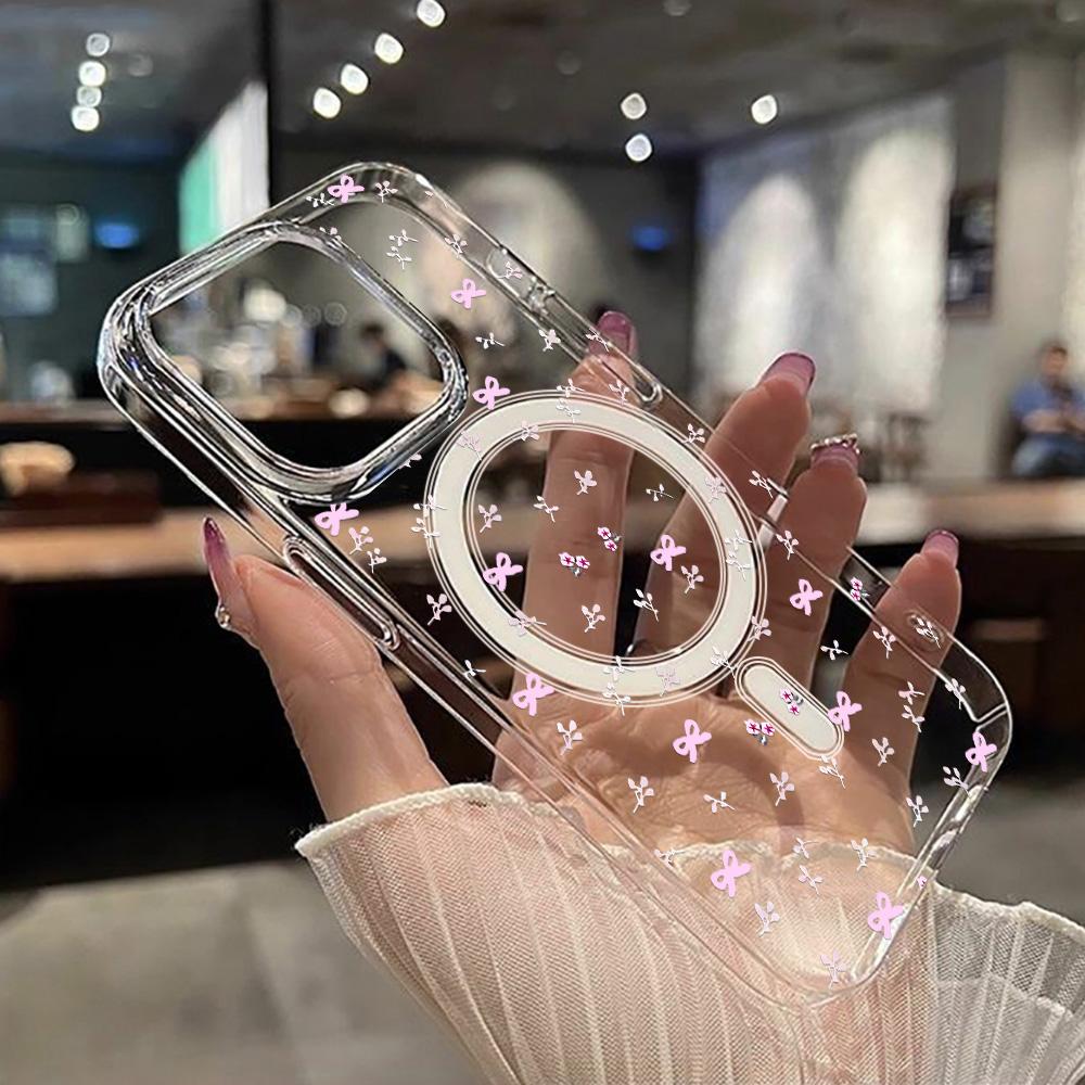 Магнитный чехол для телефона для iPhone 12 14 16 17 Pro 17 16 15 14 13 12 Pro Max 12 13 14 15 16 Высококачественный противоударный чехол Полная защита Милый стиль