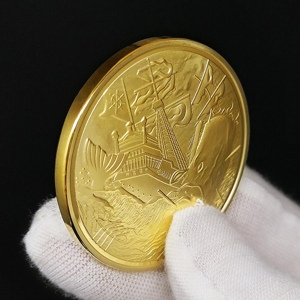 1/3/5/10/20pcs Pirates of The Caribbean Souvenir Coins, Treasure Hunt Game Prop Coins, Jack Skull Coins Collection